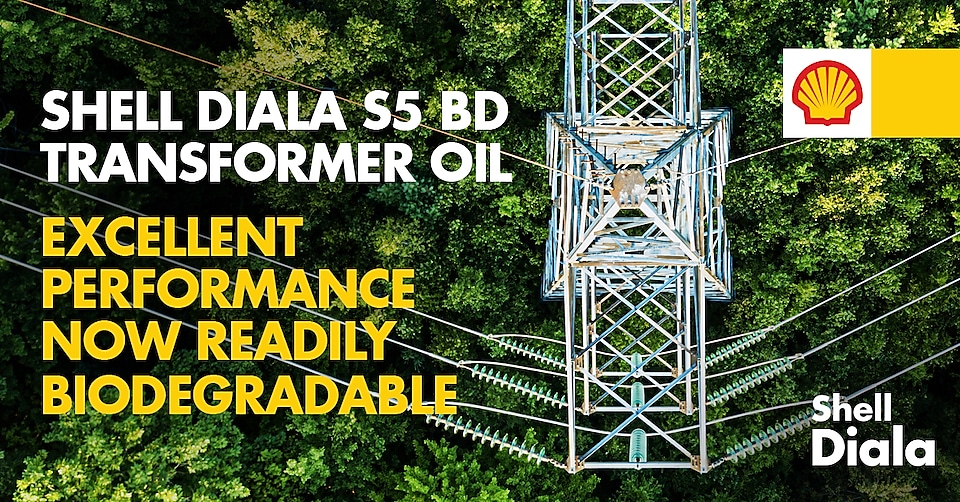 Shell Diala S5 BD Transformer Oil giving excellent performance now readily biodegradable