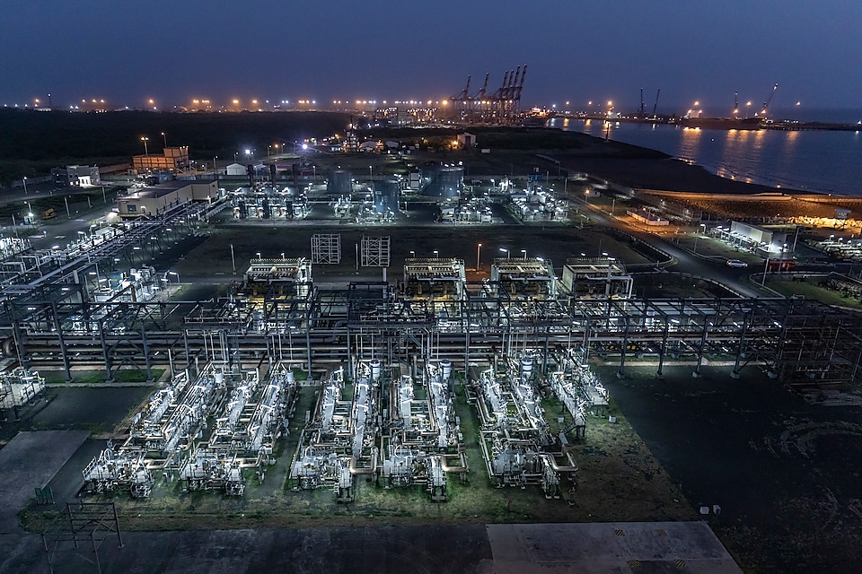 Shell Hazira LNG port, India